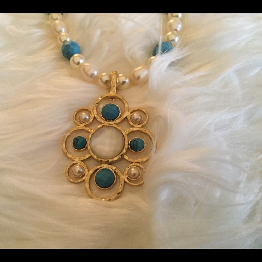 Lia Sophia Necklace w/pendant - Picture 3 of 6